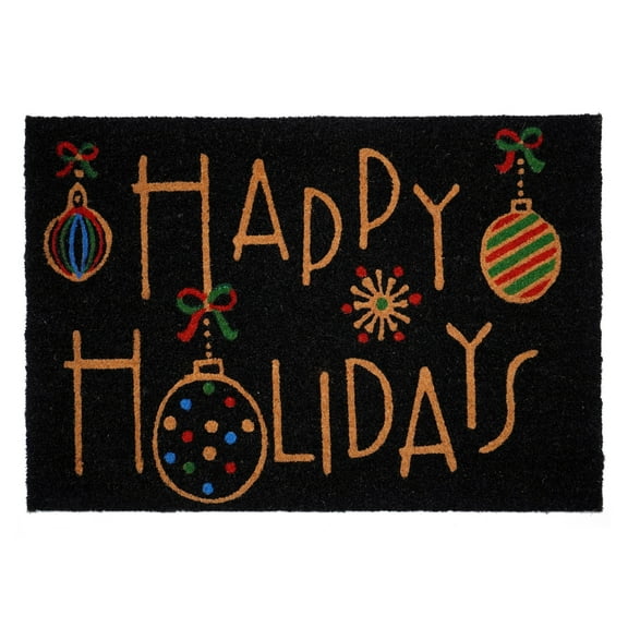 Calloway Mills 102362436 24 x 36 in. Happy Holidays Doormat - Multi Color
