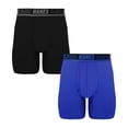 thumbnail image 1 of Boxer Hanes para hombre, Regular Mesh Sport Negro y Azul 2 Piezas Talla EG, 1 of 4