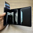 thumbnail image 3 of CHUNYAN Men's credit card holder wallet Rfid Smart Meral ultra-thin pop-up minimalist wallet black small wallet metal wallet, 3 of 5