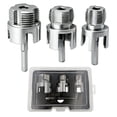 thumbnail image 2 of 4 In 1 Water Pipe Threader,Pvc Pipe Threader,3pcs Pipe Threading Tool Set, Internal & External Pipe Cutter For Ppr/Pe Plastic Pipes, Heavy-Duty Carbon Steel Drill Compatible Pipe Threader Kit, 2 of 7