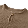 thumbnail image 5 of Mercatoo Boys 2 Piece Outfits Linen Short Sleeve Shirt Matching Shorts Set for Kids Toddler Summer Beach Vacation Clothes Sets, 5 of 9