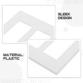 thumbnail image 5 of 2PCS Double Light Switch Cover Plate Screwless Plastic Decorative Wall Plate for Home Office and Commercial Spaces, 5 of 8