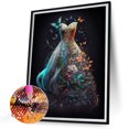 thumbnail image 2 of Pintura de diamante 5D DIY Taladro redondo completo Vestido de novia Kit Decoración para el hogar (B6419) Hugtrwg Para estrenar, 2 of 9