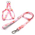 thumbnail image 2 of Flmtop Gilet Sangle Poitrine Anti-Déflagrant Réglable en Polyester Chien de Promenade Laisses de Sécurité pour Chiot Rose, 2 of 9