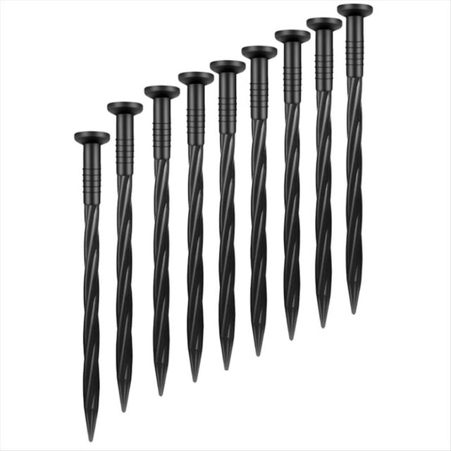 Paquete de 80 Estacas de Anclaje de Plástico para Bordes de Paisaje de 8 Pulgadas, Estacas de Paisajismo para Bordes de Adoquines
