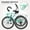 Cyan, variant on ABORON Adult Tricycle 24" Wheels, 7-Speed Trike 3 Wheels Trike with Basket, Bicycle for Adults Exercise Shopping Picnic Outdoor Activities