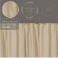 thumbnail image 5 of VHC Brands Sawyer Mill Charcoal Decorative Farmhouse Ticking Stripe Shower Curtain with Buttonholes 72x72, 5 of 5