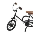 thumbnail image 5 of 12"W, 10"H Black Metal Bike Sculpture, by DecMode (2 Count), 5 of 11