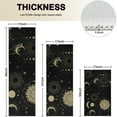 thumbnail image 4 of Black Gothic Sun Moon Star Pattern Kitchen Rugs Sets Of 3,Kitchen Runner Rugs Non Skid Washable,Decorative Kitchen Floor Mats for Kitchen,Sink,Laundry,17"x30"+ 17"x47" + 17"x59", 4 of 6