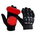 thumbnail image 4 of Guantes de skate Zulema Longboard Slide Guantes con Slider Puck Skate Ajustable Muñequera Gear Rojo, 4 of 5