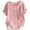 Pink, variant on Huowey Children Tops Solid Color Short Sleeve Classic Round Neck Button Detail Casual For Kids Tops, Light Purple, 5-6 Years