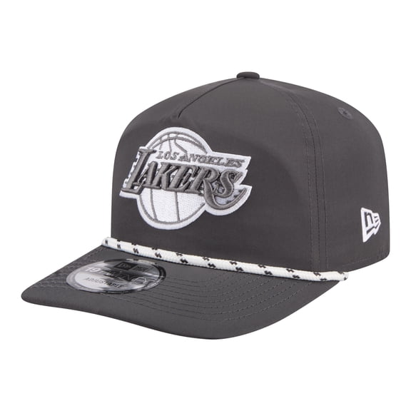 Men's New Era Graphite Los Angeles Lakers Tonal Rope 19TWENTY Adjustable Hat