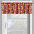 thumbnail image 4 of Ambesonne Flower Valance & Curtain, Colorful Blooming Daisy, 55"x36", Multicolor, 4 of 6