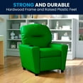 thumbnail image 2 of Flash Furniture Chandler Contemporary Green Vinyl Kids Recliner with Cup Holder, 2 of 14