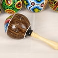 thumbnail image 3 of Labymos Wooden Maracas Coconut Shell Sand Hammer Shaker with Beautiful Patterns Percussion Musical Instrument Toys(Random Delivery), 3 of 7