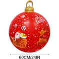 thumbnail image 5 of Venta de bolas inflables de Navidad, 60 cm, grandes, para exteriores, de PVC, para Navidad, inflables gigantes, reutilizables, muñecos de nieve de Papá Noel, para decoración de jardín y patio de Navid, 5 of 5