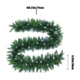 thumbnail image 3 of PONPRNGY Christmas 108IN Green Wreath and Garland Artificial Faux Greenery Norfolk Pine for Holiday Indoor Mantle Decor, 3 of 9