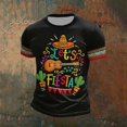 thumbnail image 2 of CONZONE Cinco De Mayo Mens T-Shirts Short Sleeve T Shirts for Men Crew Neck Let's Fiesta Graphic Mexican May 5Th Tee Tops, 2 of 3