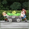 thumbnail image 1 of SINTECHNO Mignon Deux Gnomes PushTree Log Pot de Fleurs Planteur, 1 of 1