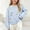 Light Blue, variant on FSYBOA Girls Crew Neck Sweaters Size 8T, Casual Long Sleeve Button Knitted Kids Falll Cardigan Pink