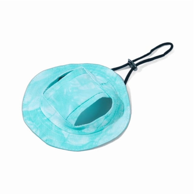 Sombrero para perros y gatos | Visera transpirable con correa ajustable | Talla S (28 cm de circunferencia de cabeza) | Protección solar para paseos al aire libre