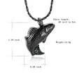 thumbnail image 2 of Constantlife Fish Urn Cremation Necklace for Ashes Urn Necklaces for Human Ashes Fishing Locket Ashes Holder Keepsake Cremation Memorial Pendant Jewelry, 2 of 4