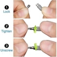 thumbnail image 5 of 20 Pcs Wire Keychain Cable 11cm Stainless Steel Keychain Buckle For Outdoor, 5 of 5