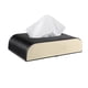 thumbnail image 2 of funtasica Auto PU cuero papel toalla caja pañuelos caja almacenamiento de papel para el hogar Negro beige Sharpla caso de tejido de coche, 2 of 7