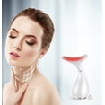 thumbnail image 3 of Masajeador facial para mujer, masajeador facial portátil para el cuidado de la piel, juego de masaje facial eléctrico, calor de 45 ± 5 ℃ y 3 modos de masaje blanco oso de fresa Electrónica, 3 of 5