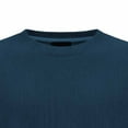 thumbnail image 6 of LNWUY (S-5XL) Mens Big and Tall Corduroy Crewneck Sweaters Solid Color Slim Fit Lightweight Knit Pullover Sweaters for Casual Blue XL, 6 of 6