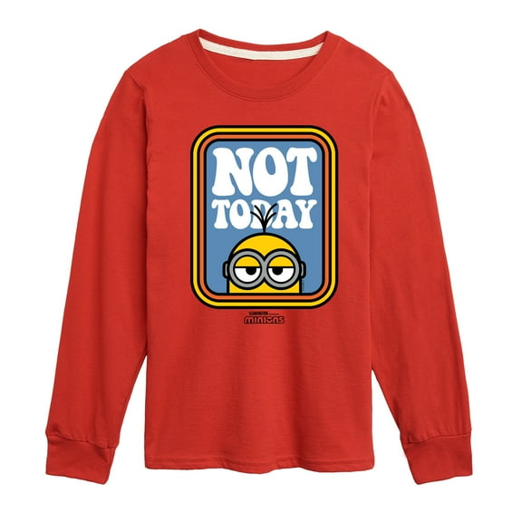 Despicable Me Minions - Not Today - Toddler & Youth Long Sleeve Graphic T-Shirt