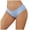 Light Blue, variant on COMVALUE Seamless Underwear for Women, Low-Rise Hipster Wave Edge Bikini Panties, No-Show Cheeky Style (Blue, XL)