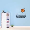 thumbnail image 2 of Boys Intelligence wins Championships Motivational Sports Wall Decal Decoration Sports Motivational Encouraging Wall Mural Lasts Years and Easily Removable - Size: 10 In(W) x 9 In(H), 2 of 5