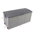 thumbnail image 4 of voqoomkl Outdoor Waterproof 75 Gallon Polypropylene Resin Deck Box, Gray, 4 of 9