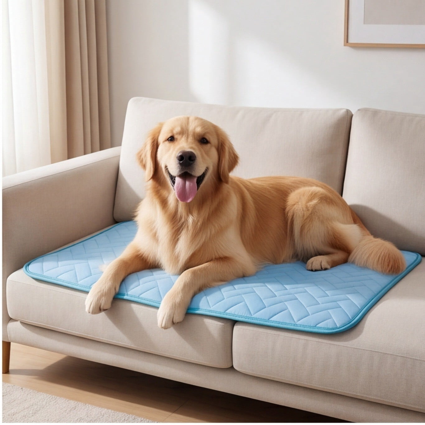 Dog Cooling Mat, Self Cooling Pet Pad Pressure Activated Gel, No Freezing Required Cooling Pad for Dogs and Cats, Portable Cooling Mat for Indoor, Outdoor & Car Use