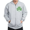 thumbnail image 2 of CafePress - St Paddys Day Shamrock Zip Hoodie - Zip Hoodie, Classic Hooded Sweatshirt with Metal Zipper, 2 of 5