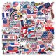 thumbnail image 2 of Paquete de 50 pegatinas impermeables para el Día de la Independencia de los Estados Unidos, 2 of 3