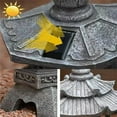 thumbnail image 5 of Solar Stones Pagoda Lamp, Unique Decor Pagoda Statue for Patio, for Patio, Balcony, Yard, 5 of 9