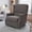 Dark Gray, variant on Merrick Lane 3-in-1 Wingback Manual Recliner Rocker Swivel Glider Chair in Cream