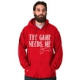thumbnail image 5 of Game Needs Me PC Gamer Nerdy Geeky Unisex Plus Size Hoodie Brisco Brands 5X, 5 of 6
