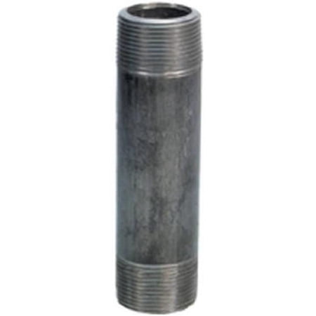 Anvil International 8700144952 Steel Pipe Fitting Black Nipple 2 x 8 in.