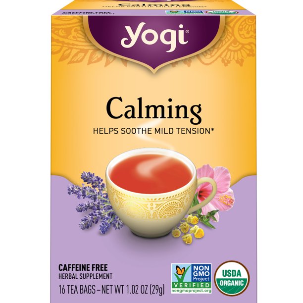 Yogi Tea Calming (4 Pack) Helps Soothe Mild Tension with Chamomile