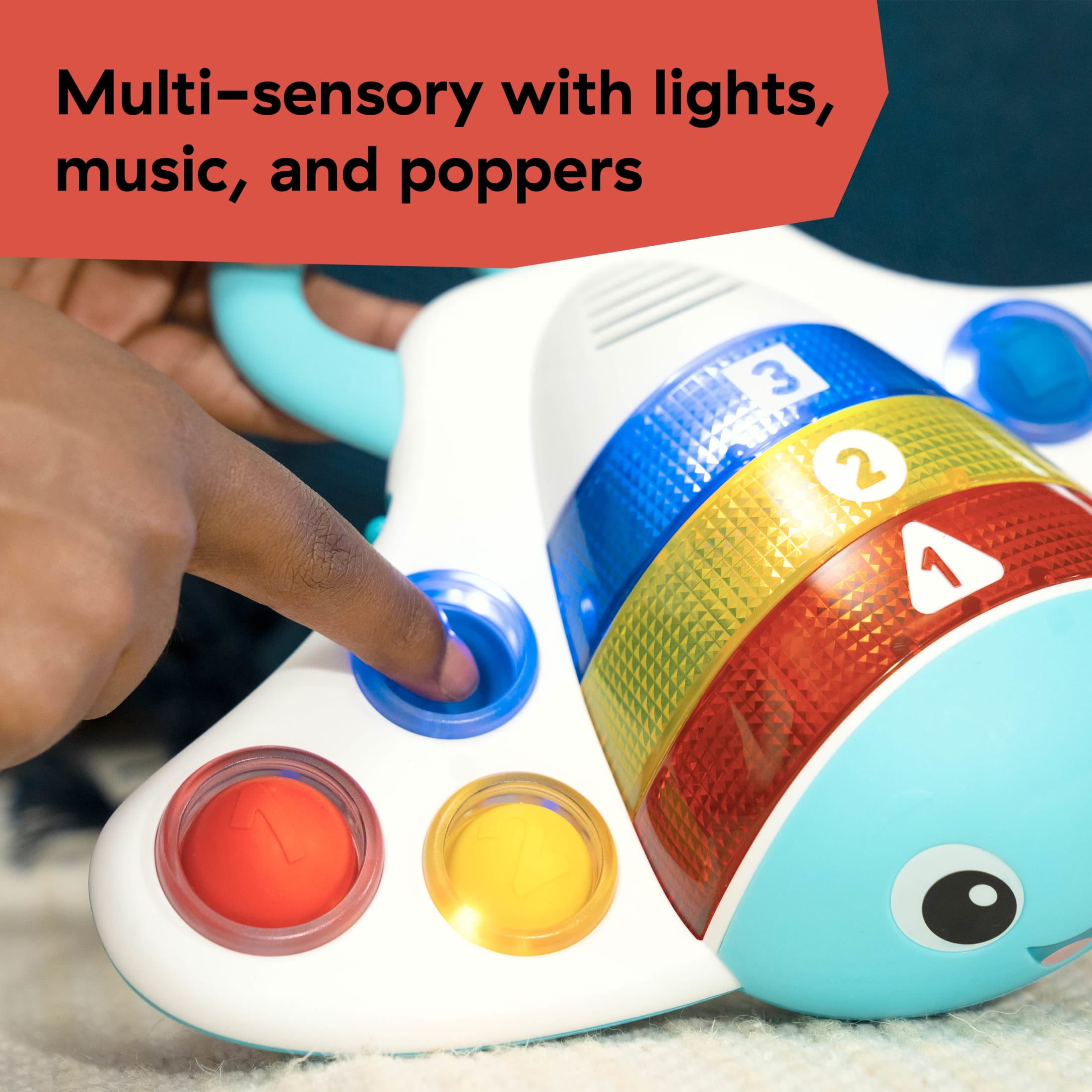 Baby Einstein Pop & Explore Stingray Shape Sorting Toy for Baby, Ages 6 Months +