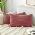 thumbnail image 2 of Polyester Corduroy Pillowcase Solid Color Striped Pillowcase Home Sofa Decorative Cushion Cover, 2 of 4