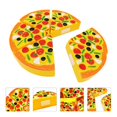 thumbnail image 3 of 1 juego de juguete de pizza de simulación, 3 of 3