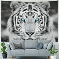 thumbnail image 4 of GOSMITH Tapestry Siberian Tiger Snow Blue Eye Tapestries Not Easy to Deform for Room Dorm Decor Painting, 4 of 6