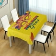 thumbnail image 7 of SKYSONIC Mardi Gras Tablecloth Waterproof Washable Polyester Square Table Cover Durable Tablecloth for Kitchen Dining Table Party Decor (54 X 54 Inch), 7 of 7