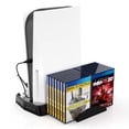 thumbnail image 1 of PS5 Host Multi-function Charging Cooling Fan Base + Storage Tray Bracket PS5 Handle Base Charge, 1 of 8