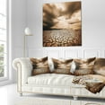 thumbnail image 3 of Designart Cracked Drought Land with Dark Clouds - Landscape Printed Throw Pillow - 18x18, 3 of 5