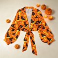 thumbnail image 6 of Gamivast Open Front Cardigan for Women Tie Knot Long Sleeve Shrugs Witch Hat Print Lightweight Cropped Tops Halloween Cover Up for Fall Festival Holiday Outfits, 6 of 6